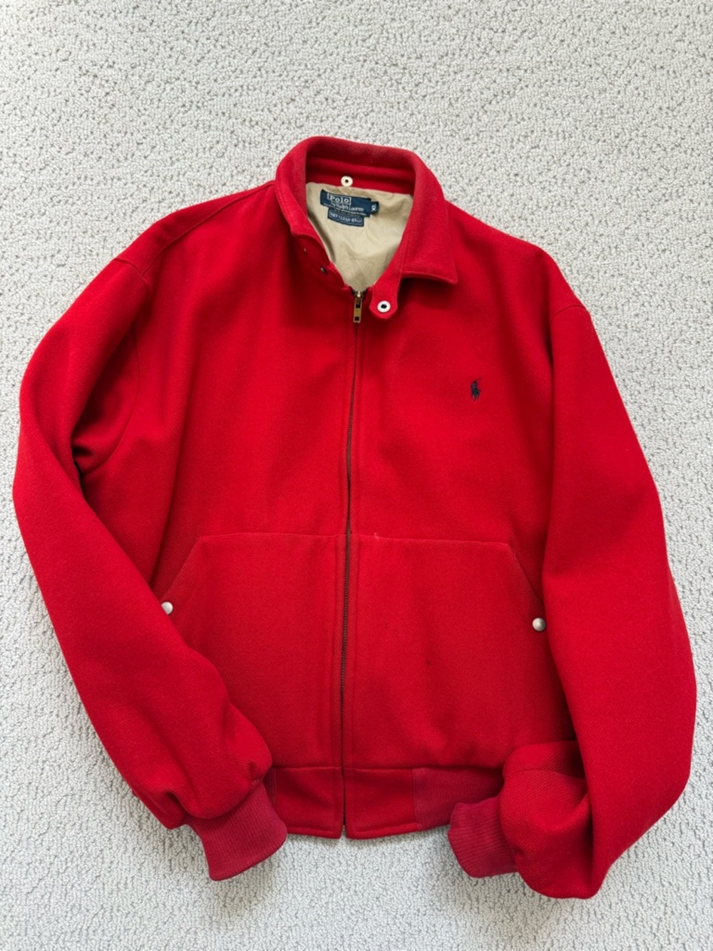 Polo Ralph Lauren Men’s Vintage 1980s red coat - size XL